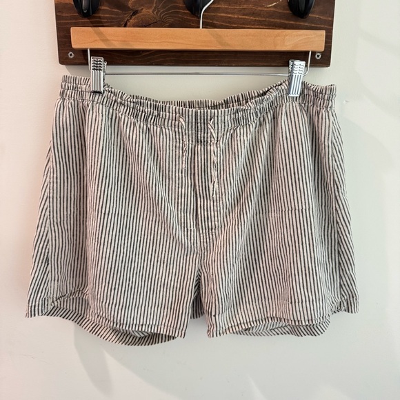 Bess Neilsen 100% Cotton Hand Woven Striped Boxer Shorts Size Large - Picture 1 of 5